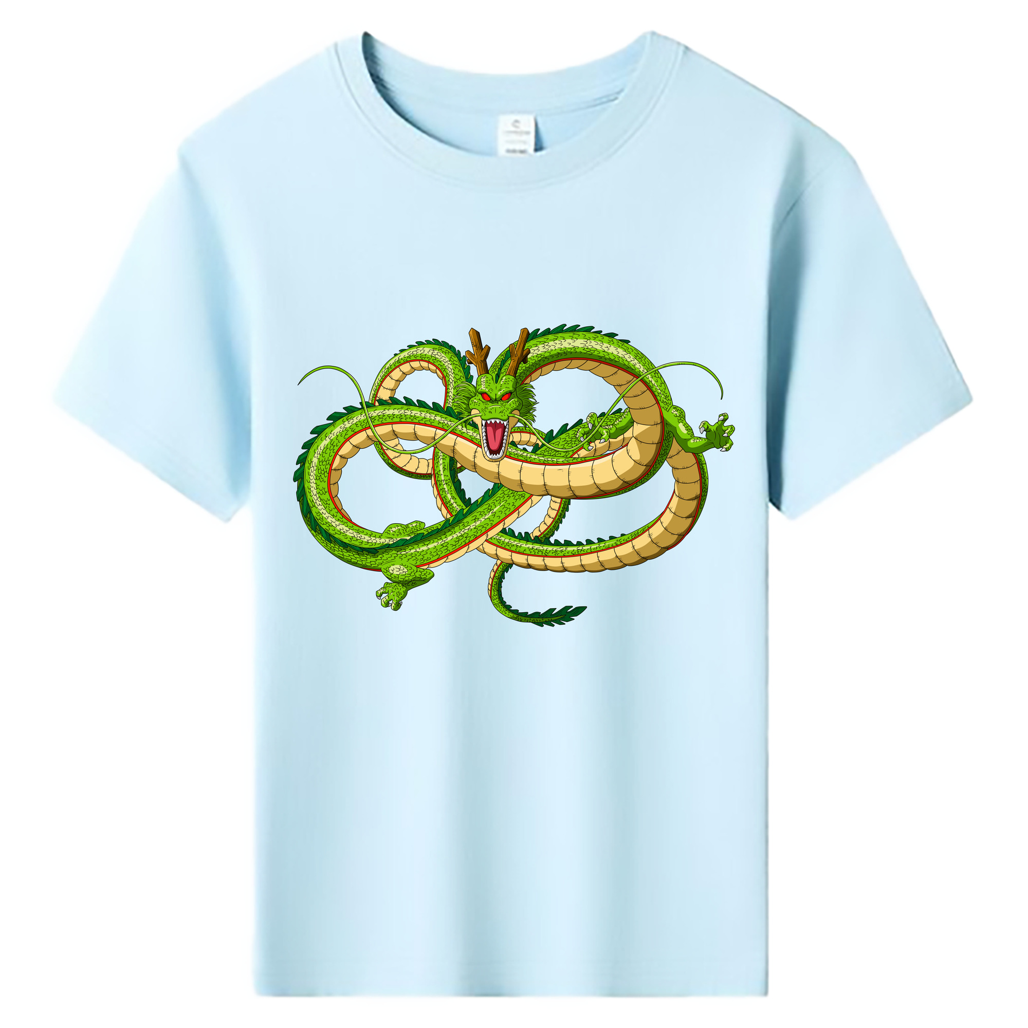 （画像用） ドラゴンボール 神龍 シェンロン DRAGON BALL Shenron 綿100％キッズTシャツ（フロントプリント）